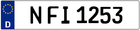 Trailer License Plate
